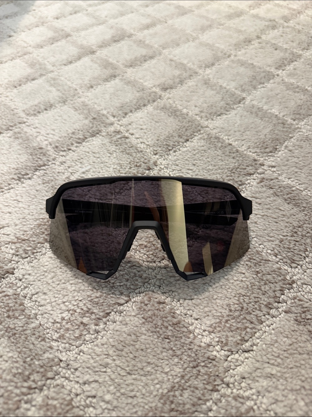 100 Percent - S3 - Soft Tact Black - Soft Gold Mirror Lens